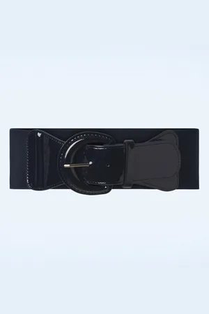 Banned Retro Corinne elastische riem in marineblauw
