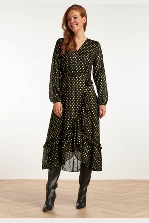 Jurken in de kleur goud voor dames KLEDING