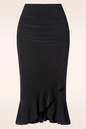 Vintage Chic Gianna Ruffle pencil rok in
