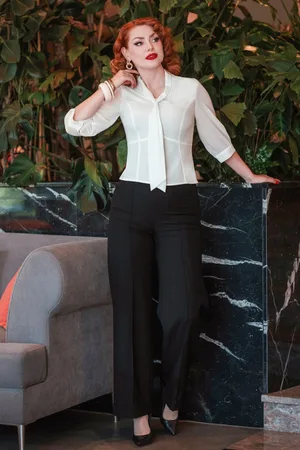 Glamour Bunny Business Babe Dakota pantalon in