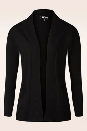 Mak Sweater Long Open Front cardi in