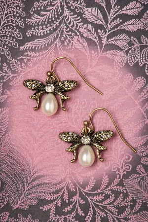 Lovely Bumble Bee parel oorbellen in