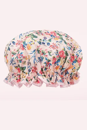 The Vintage Cosmetic Company Floral douchemuts in roze