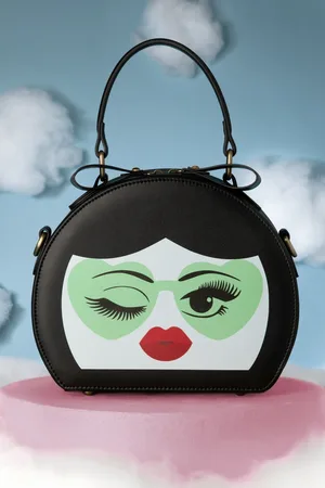 TopVintage Odette Loves You Too handtas in zwart