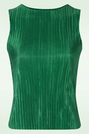 Vintage Chic Clara pleated top in