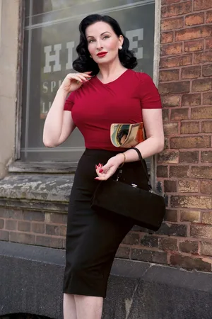Vintage Chic Bella midi-rok in