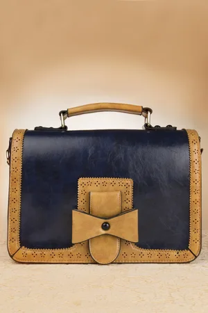 Banned Retro Antieke Messenger Bag in blauw