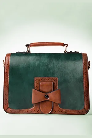 Banned Retro Antieke handtas in groen