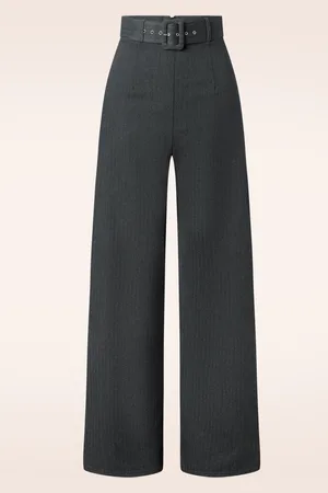 Vintage Chic Sasha Herringbone pantalon in