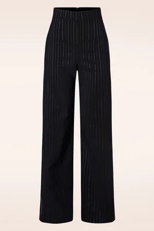 Vintage Chic Bonnie krijtstreep pantalon in