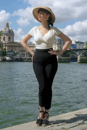 Vintage Diva Lena Lynn broek in