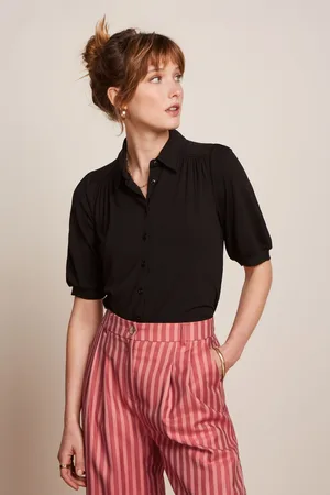 King Louie Carina lichte EcoVero viscose blouse in