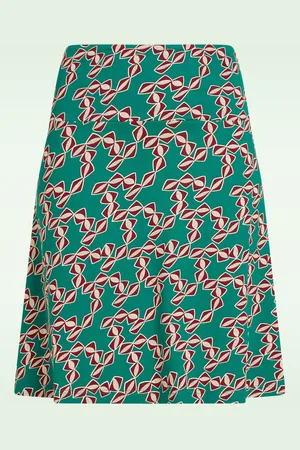 King Louie Border Minty rok in bermuda groen
