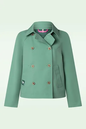 Blutsgeschwister Tiny Trench softshell jack in Be Bold Green