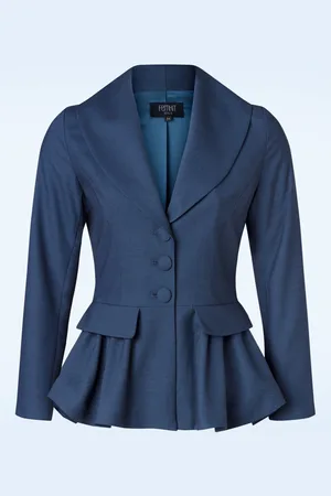 Femkit Margot blazer jacket in donkerblauw