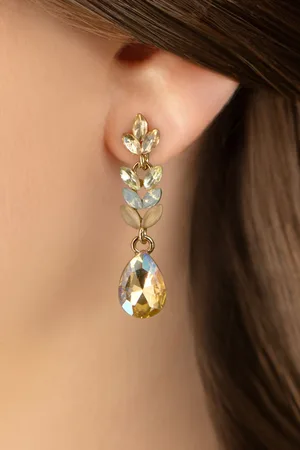 Day&Eve by Go Dutch Label Sparkly Leaves oorbellen in