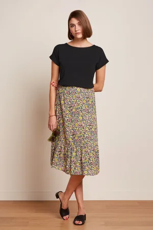 King Louie Esme rok Mouche Woven in orchidee roze