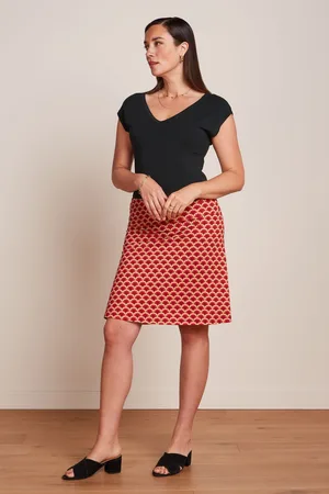 King Louie Border Touche rok in true rood