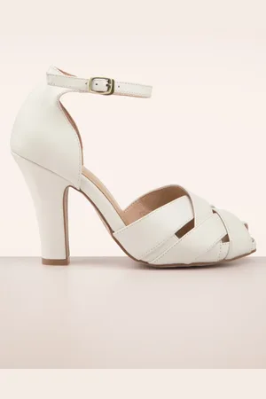 TopVintage Ciao Bella June peeptoe pumps in gebroken