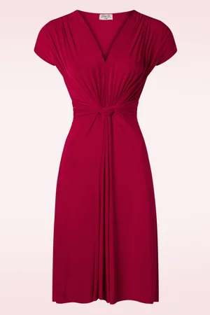 Vintage Chic Suki knotted swing jurk in
