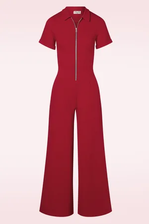 Vintage Chic Izzy Short Sleeve jumpsuit in