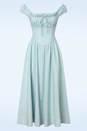 Glamorous Penelope midi jurk in lichtblauw