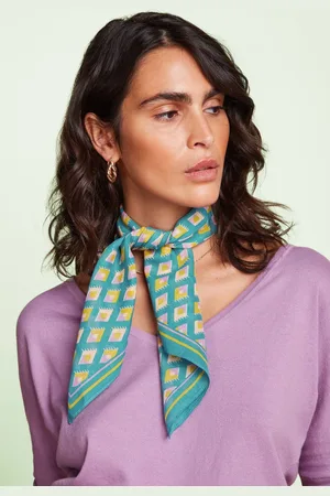 King Louie Pebble Cotton sjaal in kayaking groen