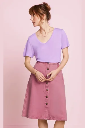 King Louie Mary colored denim rok in mellow