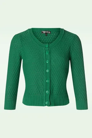 Mak Sweater Jennie vest in Kelly Green