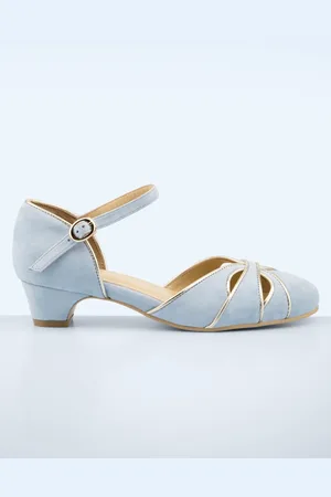 Charlie Stone Athina pumps met kleine hakjes in hydrangea blauw