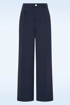Banned Retro Hazel pantalon in marineblauw