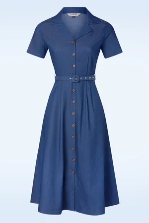 Banned Retro Summer Denim Dream jurk in