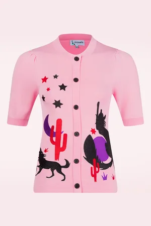 Minueto Coyote gebreide top in roze
