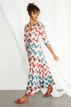 K-design Margo zigzag maxi jurk in multi