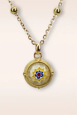 Urban Hippies Flair ketting in goud en amandel