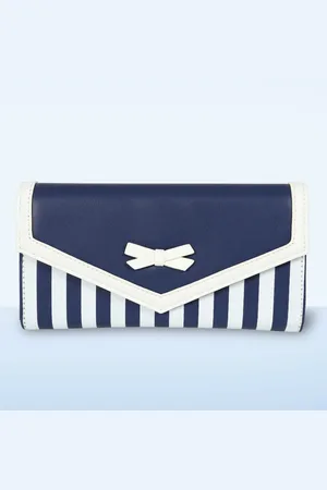 Banned Retro Ravello portemonnee in navy blauw