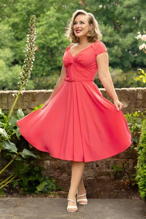 Bunny Norma Jeane swing jurk in koraal