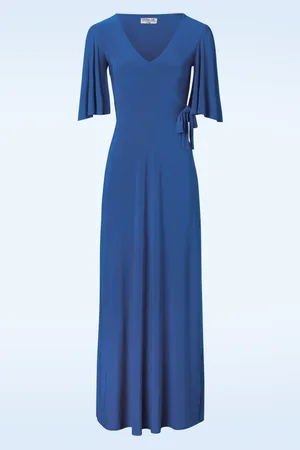 Vintage Chic Norah maxi jurk in korenbloem