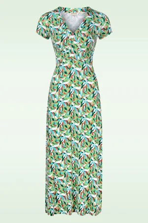 SURKANA Riva maxi jurk in Groen