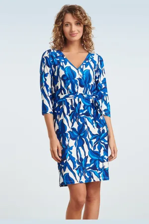 Smashed Lemon Amira Flower jurk in en wit