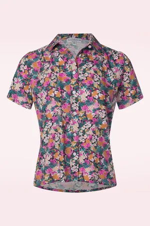 Very Cherry Montmartre Botanica Rose blouse in multi