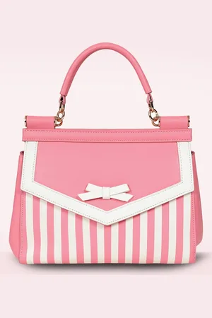 Banned Retro Ravello handtas in pastel roze