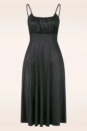Vintage Chic Jessie Polka Dot swing jurk in