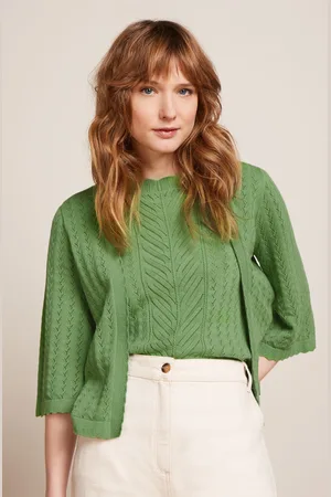 King Louie Emily Rocky cardigan in jade