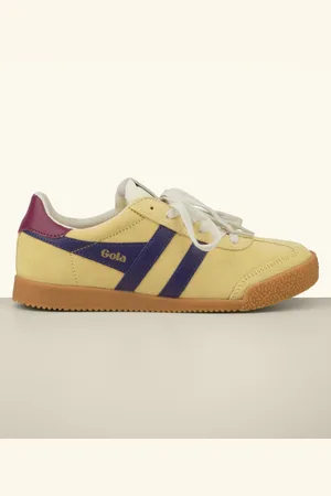 Gola Elan Suede sneakers in geel en paars