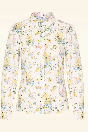 Very Cherry Jane blouse in Plumeti Primavera