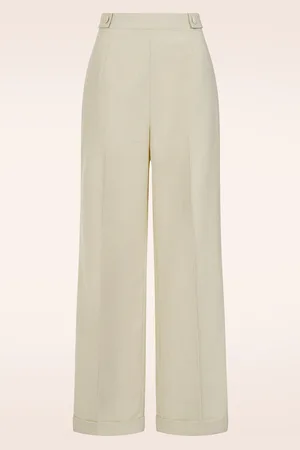 Banned Retro Lois Love pantalon in crème