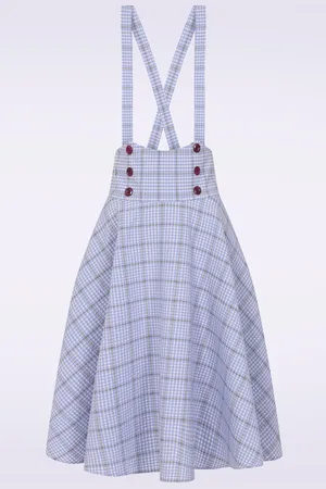 Banned Retro Suzy Suspender swing rok in lila