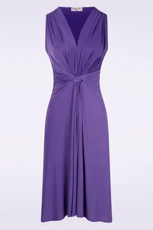 Vintage Chic Umi Knotted swing jurk in