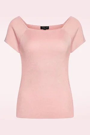 Zilch Kaylie top in rozenwater roze